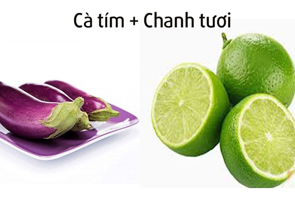 Kết hợp cà tím và chanh tươi trong điều trị nám da mặt hiệu quả