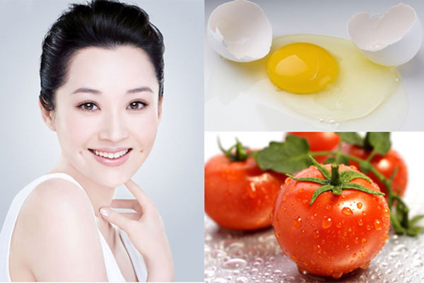 Kết hợp trứng gà và cà chua để điều trị nám da mặt